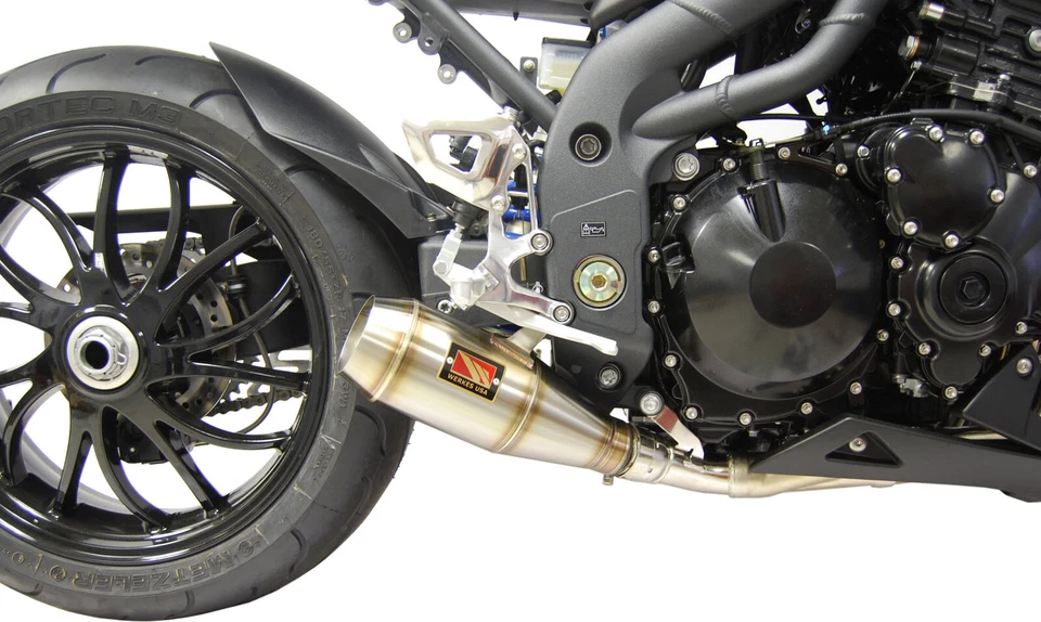 GP Slip On Exhaust Competition Werkes WT1050-S for 08-10 Triumph Speed Triple - Image 1 of 3