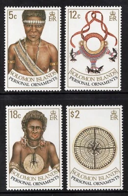 SOLOMON ISLANDS 1990 PERSONAL ORNAMENTS  SET  MNH. — 第 1/2 张图片