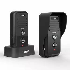 Wireless Intercom Doorbell 1500m Long Range Waterproof Rechargeable Kit - Picture 1 of 12