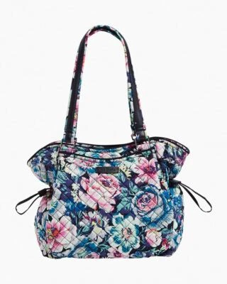 VERA BRADLEY GLENNA SATCHEL GARDEN GROVE FAUX LEATHER TRIM NEW - Image 1 of 3