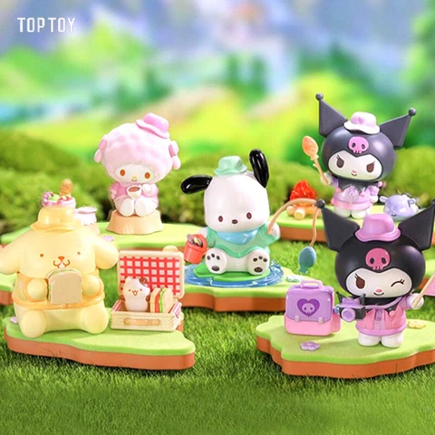 TOPTOY SANRIO Characters Camping Friends Series Blind Box Confirmed Figure new Cover