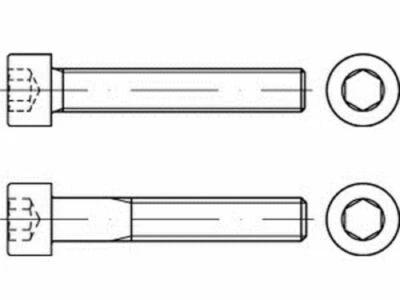 Viti Cilindro din 912 Filettatura Fine Brugola 12.9 Acciaio Zincato M10-M12 - Immagine 1 di 3