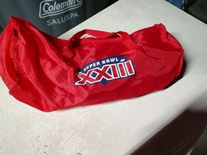 Brand New Vintage 1988/1989 Super Bowl XXIII Red Nylon Duffle/Gym Bag/Tote - Picture 1 of 1
