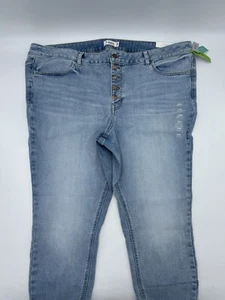 M Jeans by Maurices Super Skinny Mid Rise Mid Fit Jeans 24 Button Fly NWT New - Picture 1 of 14