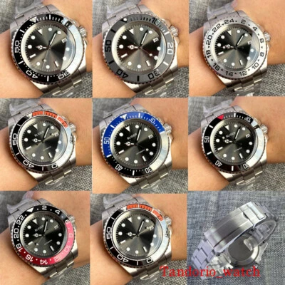 43mm Bliger Grey Sunburst Dial NH35 MIYOTA Sapphire Glass Automatic Men Watch - Image 1 of 4