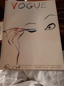 VOGUE 15. Februar 1935 Eric Katharine Hepburn Cecil Beaton Natalie Paley Steiche - Bild 1 von 12