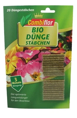 Combiflor Bio Düngestächen Organischer NPK 20er 20 Stäbchen (1 Pack) Dünger