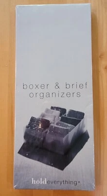 HOLD EVERYTHING BRAND - ORGANIZADORES BOXER Y BRIEF (JUEGO DE 2), NUEVO EN CAJA PAQUETE SELLADO - NUEVO Foto 1 de 4