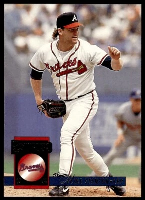 1994 Donruss Baseball Card Mike Stanton Atlanta Braves #506 - Image 1 of 2