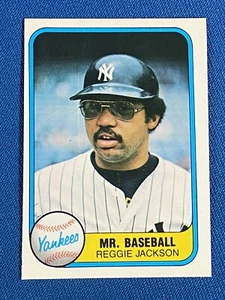 1981 Fleer Reggie Jackson Baseball Card #650 EX-MT New York Yankees - Picture 1 of 2