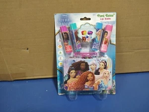 Disney The Little Mermaid Flavored Lip Balm Set, Plant Based With Case, - Picture 1 of 4