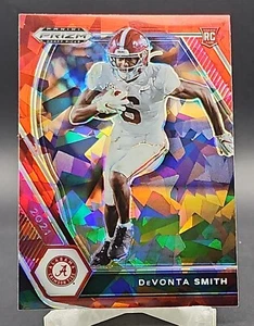 Devonta Smith 2021 Panini Prizm Draft Picks Red Cracked Ice #101 Rookie RC - Picture 1 of 2