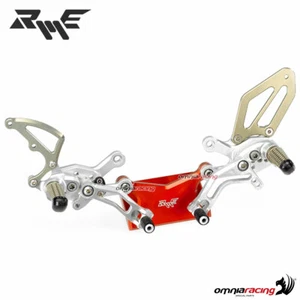 Robby Moto SBK rear sets in silver ergal for Kawasaki ZX6R 2005>2009 - Picture 1 of 5