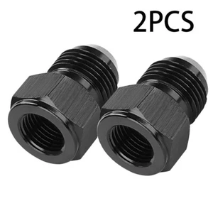 Black/6AN Fitting-8 Female Flare AN Male Adapter-6 AN to AN Expander 8AN  2PCS - Picture 1 of 5