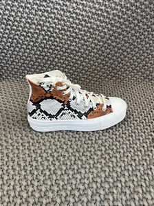Converse Chuck Taylor All Star Lift High-Top Snake Print Platform Shoes Wmn Sz 7 - Picture 1 of 16