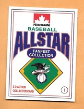BASEBALL CARDS-1991 PETRO-CANADA  ALL STAR FANFEST  (3-D) DON MATTINGLY