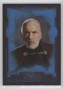 2016 Topps Star Wars Masterwork Blue Metallic Count Dooku #29 2r7
