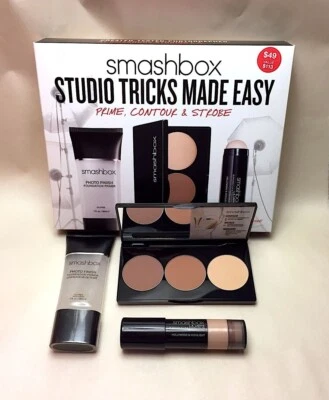 Smashbox Studio Tricks Made Easy (Prime, Contour & Strobe) 3 Full Size $113 Valu - Image 1 of 2