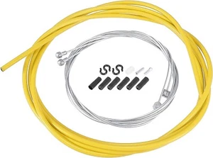 X AUTOHAUX 2.5m Bike Inner Brake Cable Wire Housing Kit Mountain Bike Yellow - Picture 1 of 7