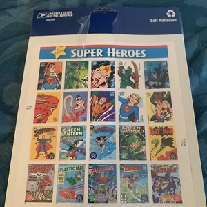 USPS Stamps 2005 Super Heros Comics CHAPTER 1 20 Stamps New *Torn - Picture 1 of 1