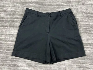 Kim Rogers Shorts Womens 14 Black Chino Cotton Blend Casual - Picture 1 of 12