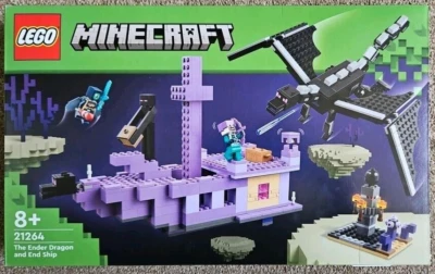 LEGO Minecraft The Ender Dragon and End Ship 21264 Kit de construcción de juguetes 657 piezas Foto 1 de 4
