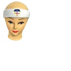 WHITE HEAD BAND ENGLAND WHITE COLOUR UNISEX FOR FANCY DRESS PARTIES. - Picture 1 of 1