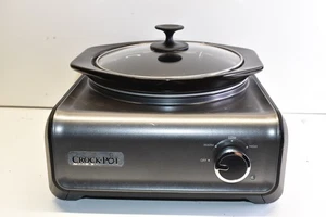 Crock-Pot Hook Up 2 Quart Round Slow Cooker SCCPMD2-CH Metallic Gray - Picture 1 of 6