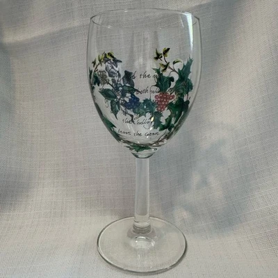 Juego de 4 copas de vino Portmeirion Holly & Ivy vintage en caja Foto 1 de 4