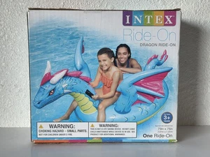 Intex Ride-On Dragon Ride-On Island Pool Inflatable 79"X75" - Picture 1 of 5