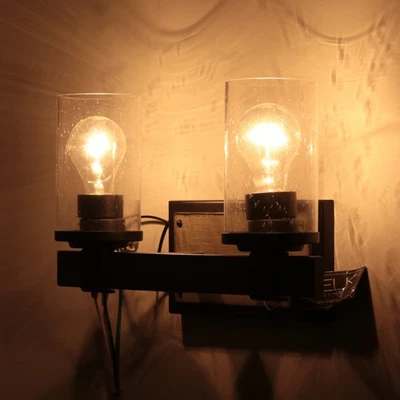 Elk Lighting 89141/2 Annenberg 2-Light 9" Tall Vanity Wall Sconce in Anvil Iron - Image 1 of 4