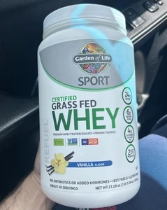 Garden of Life Sport Certified Grass Fed Whey Protein - Vanilla Best By 2/26 - Picture 1 of 2