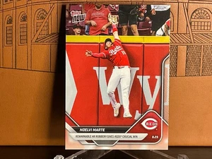 Noelvi Marte, Cincinnati Reds - 2025 Topps Now…HR Robbery Saves Playoffs Hopes! - Picture 1 of 2