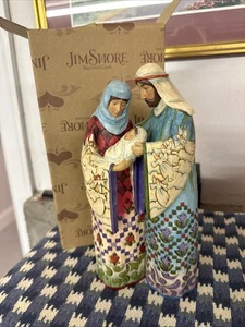 Jim Shore Heartwood C4005277 Blessed Family 2006 Christmas Jesus Mary Joseph Box - Picture 1 of 5