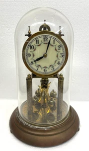 German Euramca Trading 400 Day Torsion Anniversary Mantel Clock For Repair - Picture 1 of 9