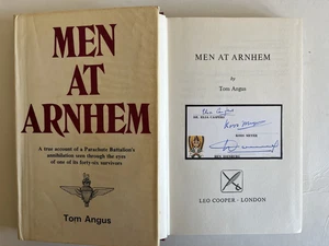 “Men At Arnhem” Signed 3 WW2 Dutch Resistance Involved Brigadier Hackett Escape - Imagen 1 de 3