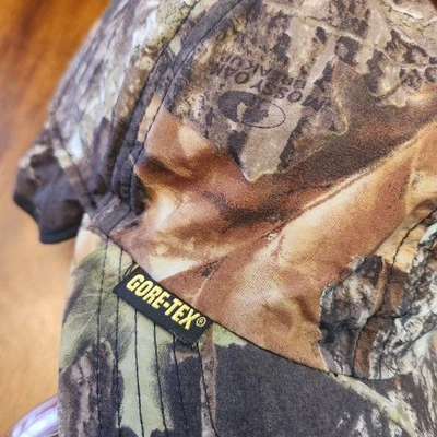 Cabelas Gore-Tex Camo Hat Men XL Mossy Oak Waterproof Hunting Insulated Ear Muff - Image 1 of 4