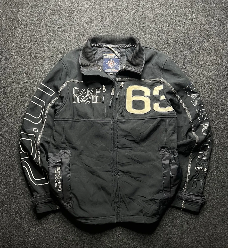Auténtica chaqueta Camp David 63 Cabo de Hornos 2501 Heritage cremallera completa para hombre talla M Foto 1 de 4