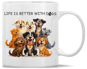 Tasse Kaffeebecher Life is Better with Dogs - 2 - Bild 1 von 1