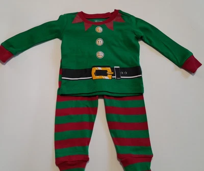 Juego de pijamas de elfo TheChildren's Place Baby 3-6M/unisex 2 piezas Navidad ajuste ceñido pijamas Foto 1 de 4