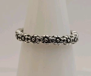 Trachtenring silberfarben Blumen Größe 31/2 - Bild 1 von 5