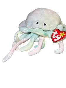 Ty Beanie Babies Goochy Jellyfish Plush Toy 1998 Collectible Handmade In China - Picture 1 of 12