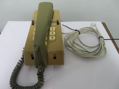 GPO BT Trimphone push button in two tone cream/ green 1980s selling untested - Image 1 of 3