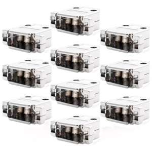 10x DB15 15 Pin D-SUB Metalized Plastic Hood Cover Screw Type Solder Connector - Picture 1 of 6