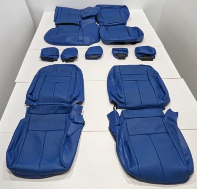 For Nissan Murano S SV 2019-2024 Blue Leather Seat Covers A24 - Image 1 of 4