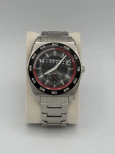 Men's Kenneth Cole KC3764 Silver Tone Stainless ST Analog Watch Needs Battery - Picture 1 of 3