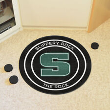 NCAA - Slippery Rock Hockey Puck Rug - 27in. Diameter