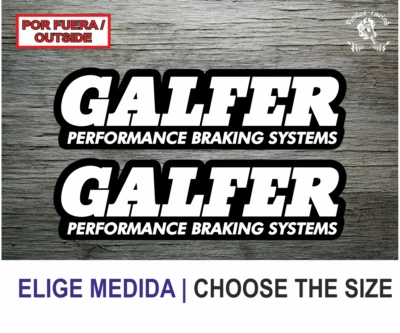 Sticker Vinilo Decal Vinyl Aufkleber Galfer Performance Breaking Systems NGBL