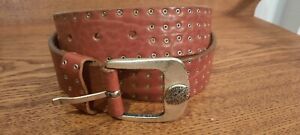 FOSSIL VINTAGE LEATHER BELT BOHO WOMENS italy Can Be Low Slung