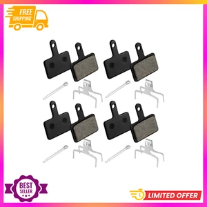 4 Pairs Bike Brake Pads, Resin Semi-Metal Bicycle Disc Brake Pads Replacement fo - Picture 1 of 7
